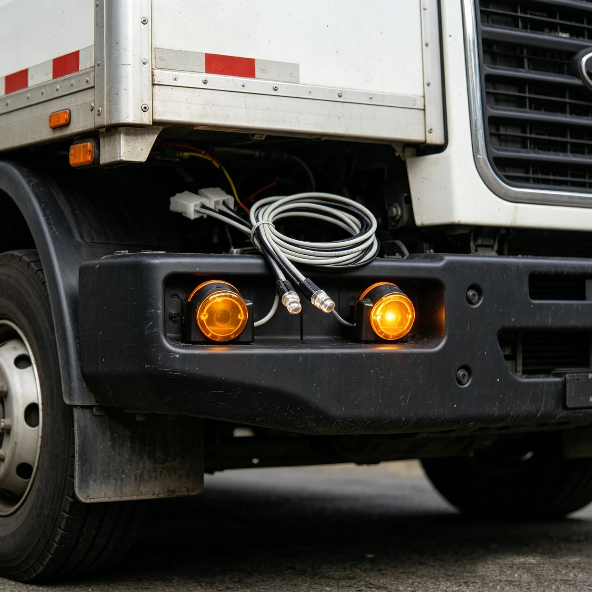 RC 1/14 1 Paar LED Gelbe Positionsleuchte Breitenleuchte für Tamiya Muldenkipper für SCANIA VOLVO MAN LKW Kipper DIY Teile