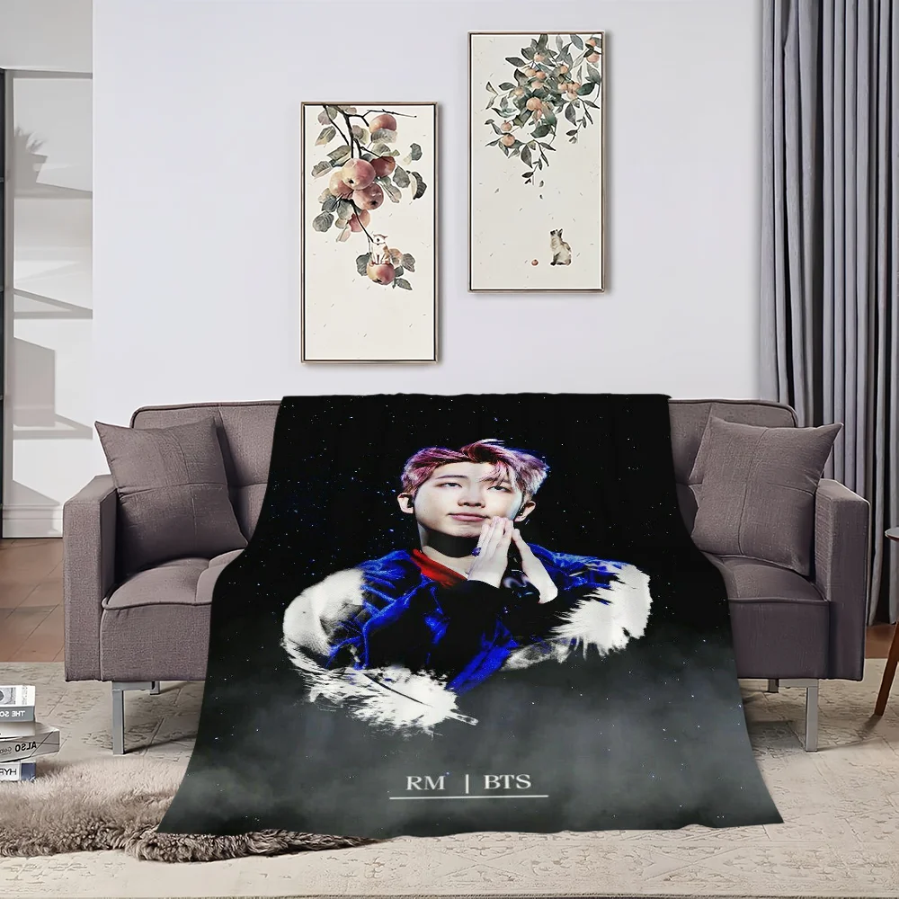 KPOP R-RMM Skicomfort warm Soft Home Kids Lunch Blanket Suitable for Living Room Office Daily Travel Gifts 3