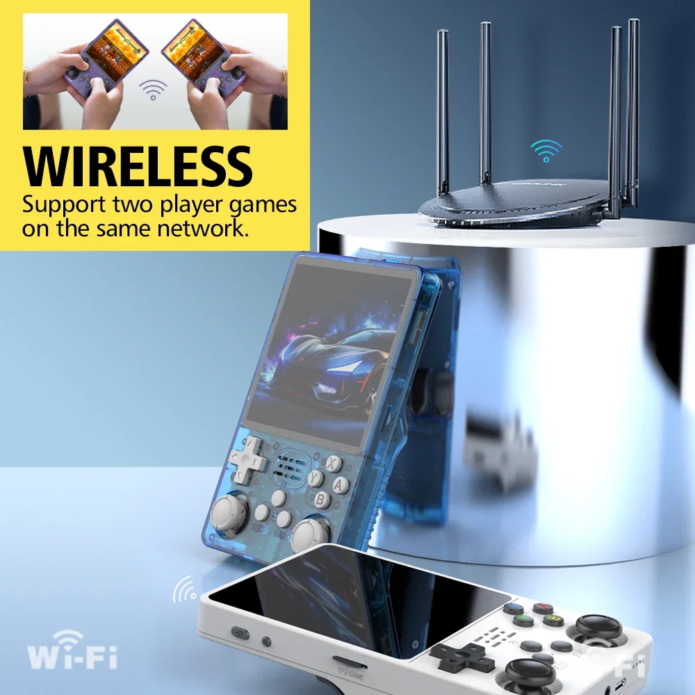 BOYHOM R36S Plus Retro Handheld Game Console Linux 64-bit System 4" IPS Screen RK3326 Portable Pocket Video Player R36PLUS Games