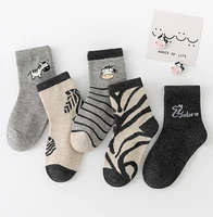 5 Pairs Children Sock Medium Length Anime Cartoon Comfort Warm High Quality Kids Baby Socks Boy Spiderman Socks Four Seasons 6