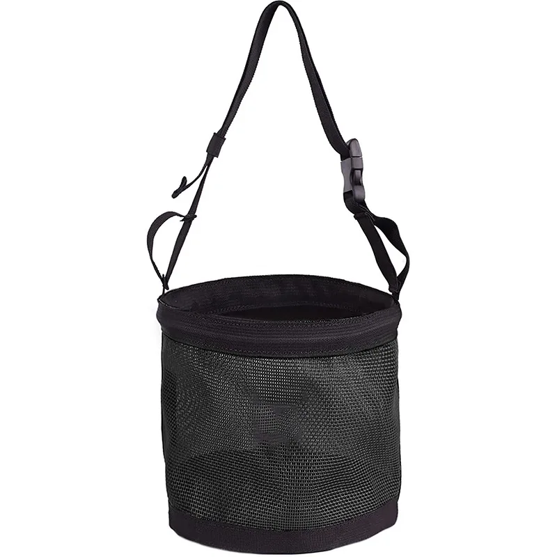 Hanging head feed bag for horses Outdoor horse feeding bag Elastic adjustable horse muzzle 5