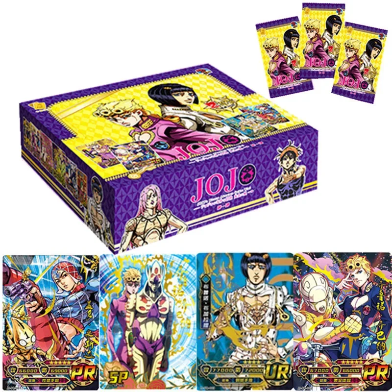 

2023 New Japanese Anime JOJO Bizarre Adventure Character Collection Rare Cards Box Game Collectibles Card For Child Kids Gifts