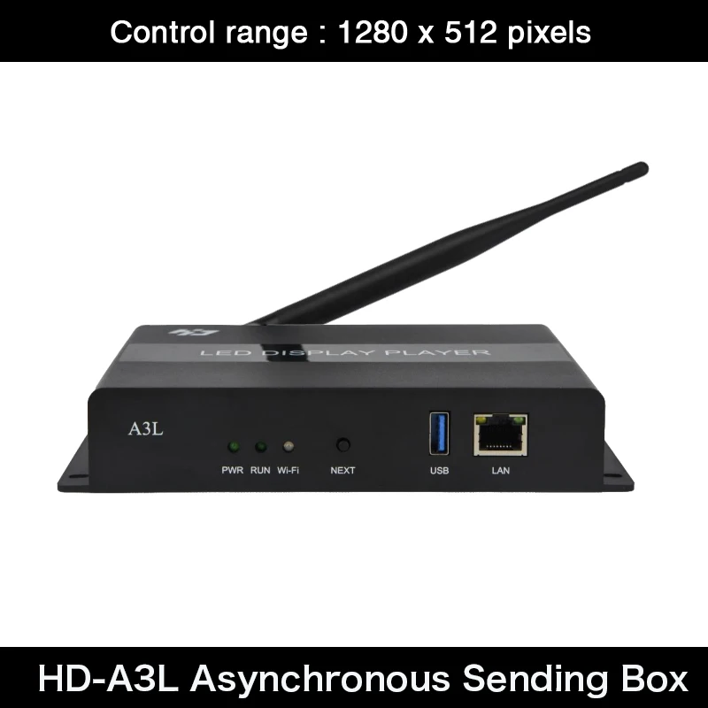 

Asynchronous Sending Box HD-A3 / A3L , Max Support 650,000 Pixels LED Display , Work With HD-R708,HD-712 , R716 Receiving Card