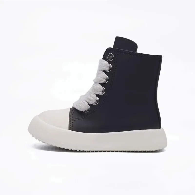 Autumn/Winter New Children's High Top Boots Brand Fashion girls princess ankle boots boys Short Boots Waterproof
