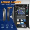 Metal Garage Storage Cabinet with Locking Doors and 2 Drawers, Heavy Duty Steel Tool Cabinet with Pegboard, 71" - Lockabl 4