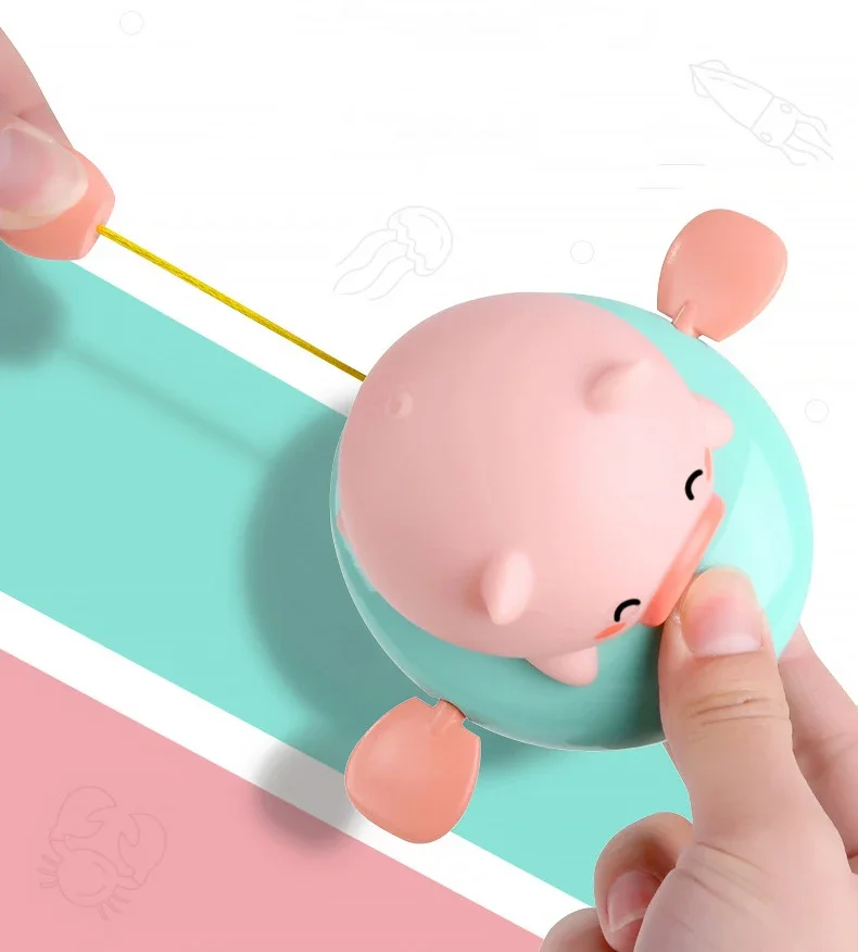 Bath Toys For kids Fun Floating Squeeze And Squirt Bathtub Squirters Cute Floating Swim Cartoon animal Children's Water Toys 2