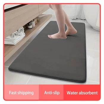 Tappetino antiscivolo per bagno di grandi dimensioni, tappetino antiscivolo per assorbimento d'acqua, tappetino per vasca da bagno, decorazioni per la casa 1