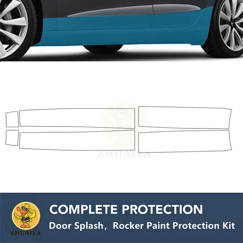 

PreCut Rocker Panels Paint Protection Clear Bra Guard Kit 7.5mil TPU PPF For AUDI Q8 PRESTIGE PREMIUM PLUS 2018-2023