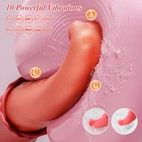 Wiggle Zunge lecken Vibrator für Frauen Blowjob Simulation weiches Silikon Klitoris Nippel Stimulator weibliche Masturbation Sexspielzeug 3