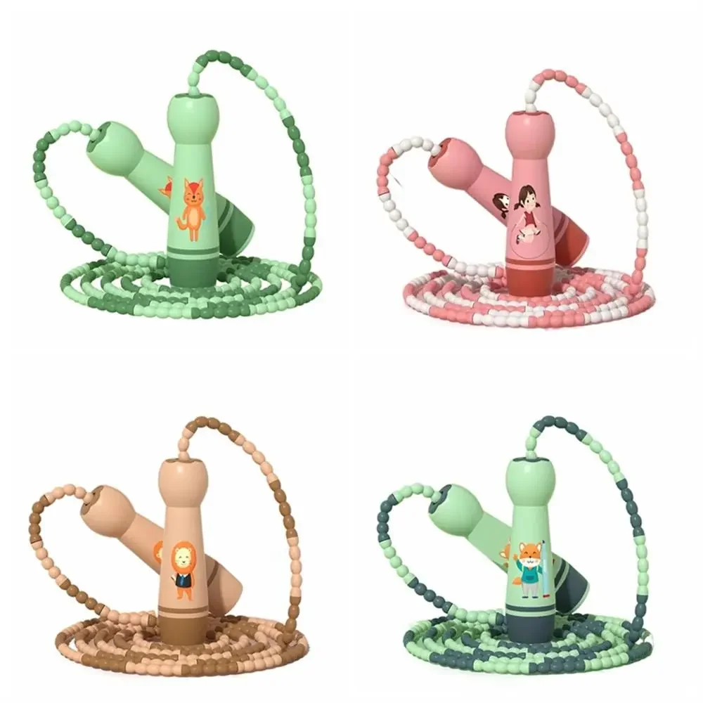 Women Men Adjustable Child Jumping Rope Cotton Rope Fillet Design Skipping Ropes Cartoon Colourful Kids Jump Kids Exercise