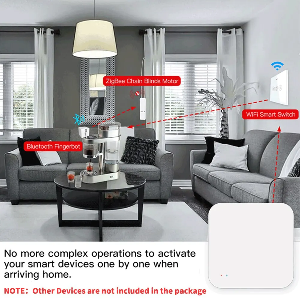 Tuya Zigbee Wireless Multi Mode Hub Gateway for Smart Home Automation for Zigbee Devices Via Smart Life smart zigbee bridge smart zigbee gateway