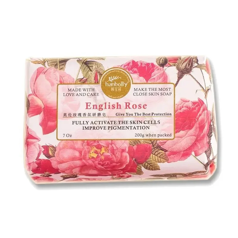 200g French Lavender Rose Gardenia Sea Salt Soap Bar Fragrance Collagene Eclaircissant Glutathion Skin Care Beauty Soap sea salt soap