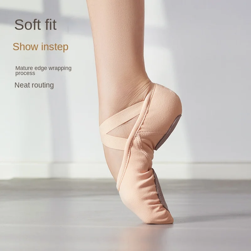 Elastic Cloth Dance Shoes Soft-Soled Ballet Cat Claw Shoes Adult Girl Dance Yoga Male and Female