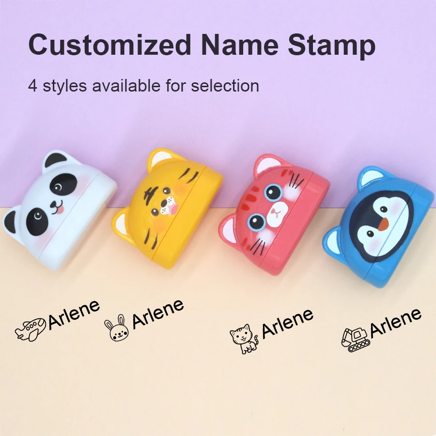 Personalized Name Stamps for Kindergarten Name Seals for Kids Clothing Labels Waterproof Textile Tags name stamp