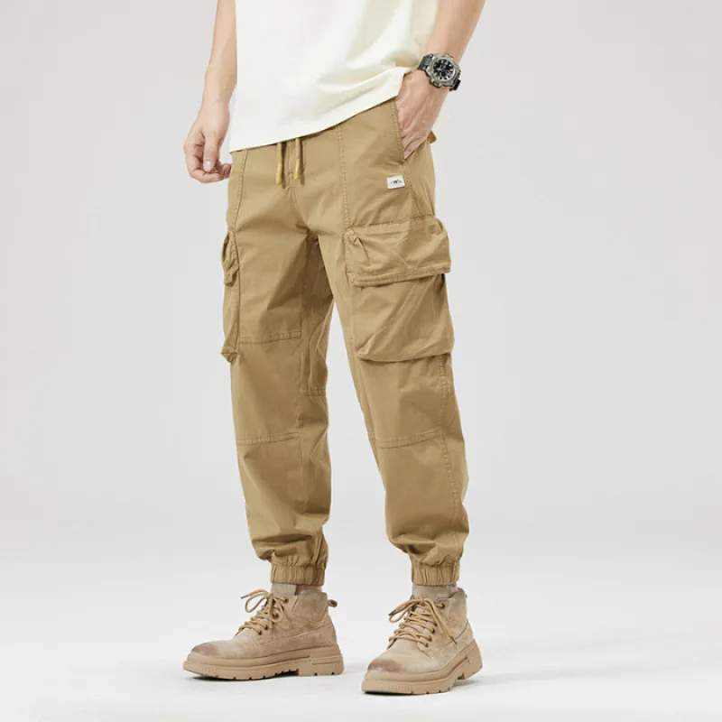 

Новинка весна-лето американские ретро комбинезоны японский модный тренд все мужские свободные повседневные брюки