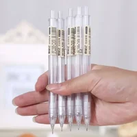 5 Pcs/Set Mechanical Pencil White Simple Automatic Pen 0.5/0.7mm for Students School Supplies Office Accessories Stationery 1