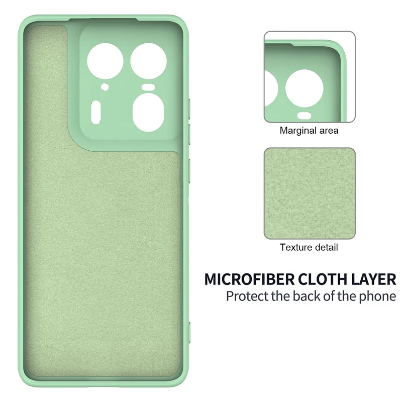 Premium Soft Liquid Silicone Strap Cover with Flocking Interior for Motorola Edge 50 Ultra