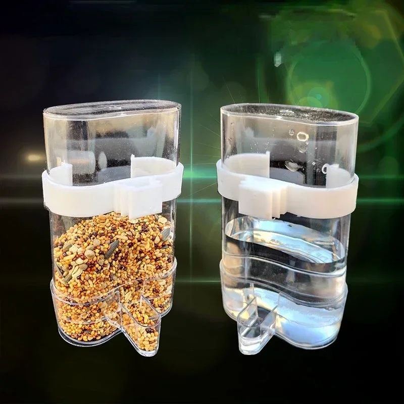 Bird Feeder Parrot Feeder Automatic Bird Waterer Food Feeder Dispenser for Parrot Parakeet Cockatiel Lovebird Cage Accessories