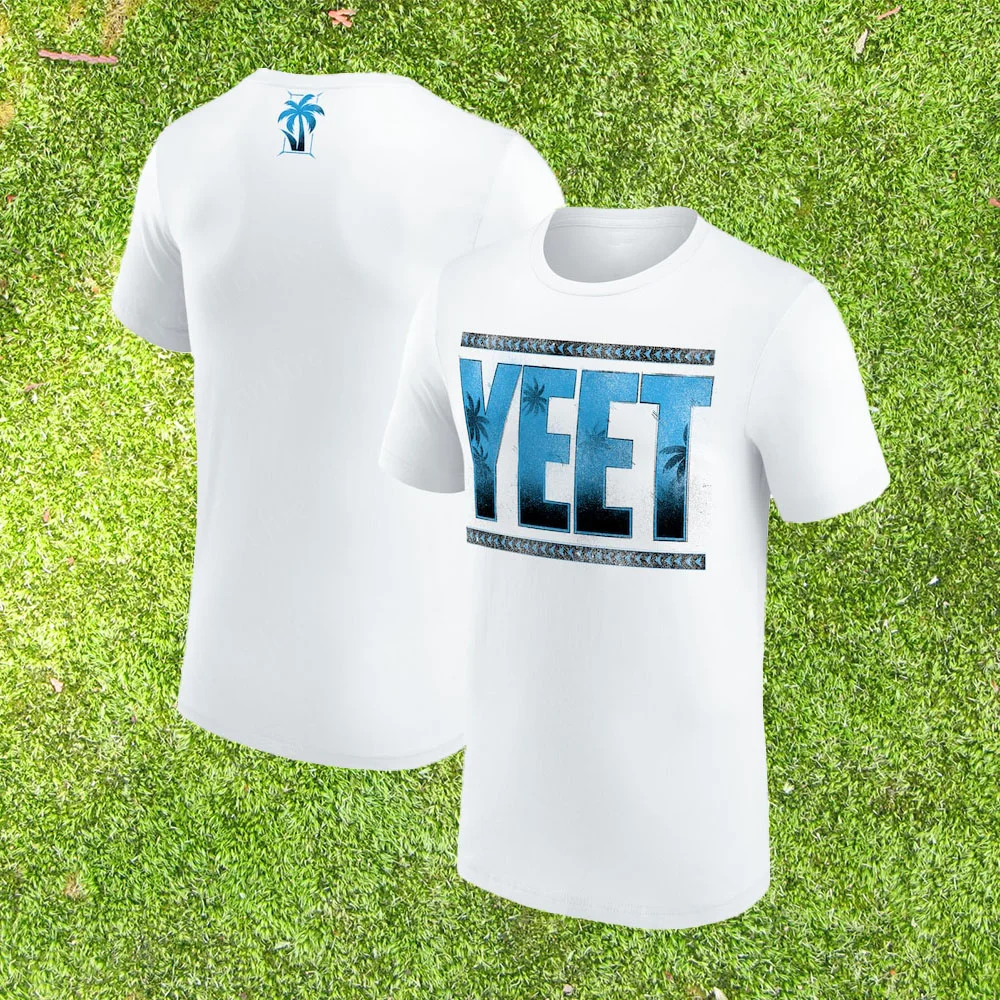 Jey Uso Wwe Authentic Youth Yeet T-Shirt-R 3d Print Trend Fashion Sport Y2k Style Red And White Men Clothing Tops children printed t shirt