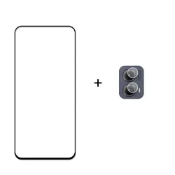 Premium 3D Curved HD Screen and Camera Protector Film - Tempered Glass - Moto Edge 2024 (1 Glass and 1 Lens)