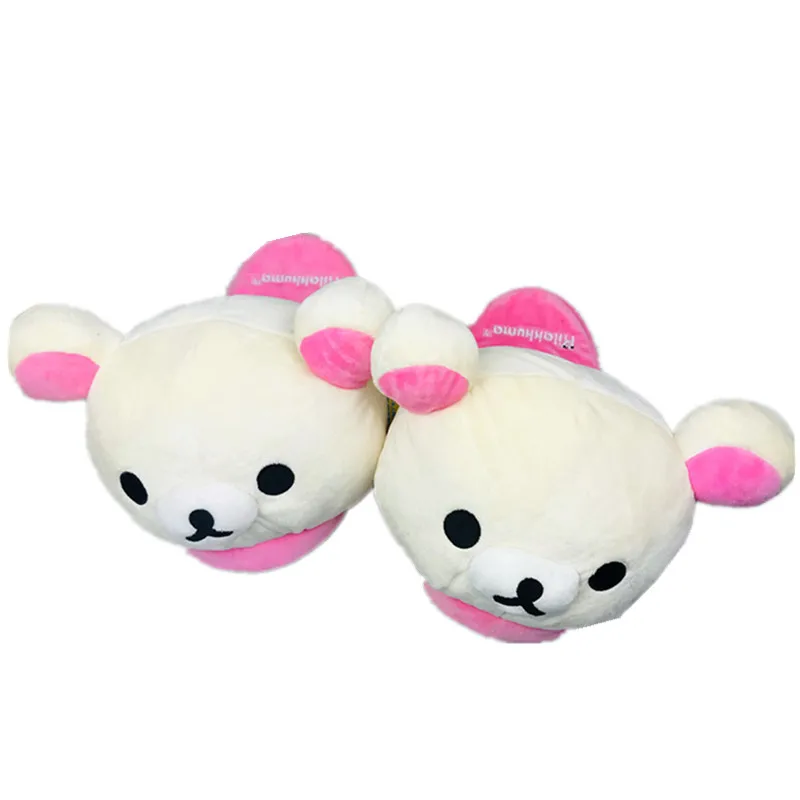 New Cute Rilakkuma Korilakkuma Kids Girls Home Cotton Shoes Nonslip