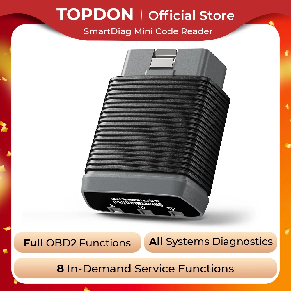 Topdon SmartDiag Mini OBD2 Bluetooth Scanner Car Diagnostic Tool Code