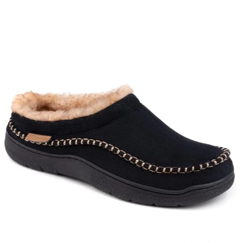 Men Slippers Winter Big Size Indoor Memory Foam Plush Warm Cozy Luxury House Shoes Suede Sewing Casual Slipper