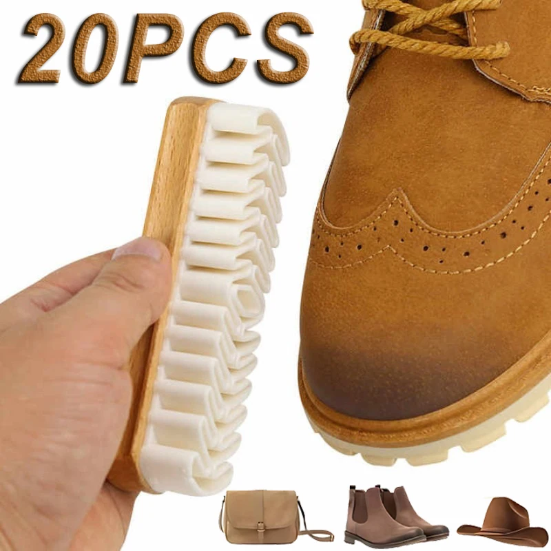 20PCS Shoe Brush Tumbled Leather Shoes Suede Brush Eraser Cleaning Anti Buckskin Suede Shoe Rhubarb Boot