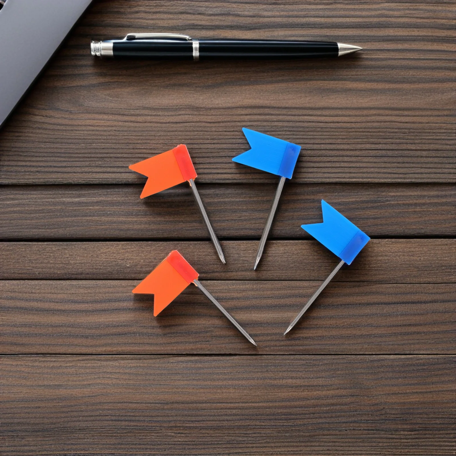 지리 교육용 지도 핀 200개, 컬러 헤드, 철제 포인트, 여행 지도 마커, 코르크 보드 푸시 핀