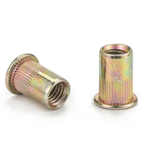 10-50 Pieces M3 M4 M5 M6 M8 M10 M12 Blind Rivet Nut Flat Head Threaded Rivet Insert Nut Cover Rivet Nut Galvanized Carbon Steel - Image 4