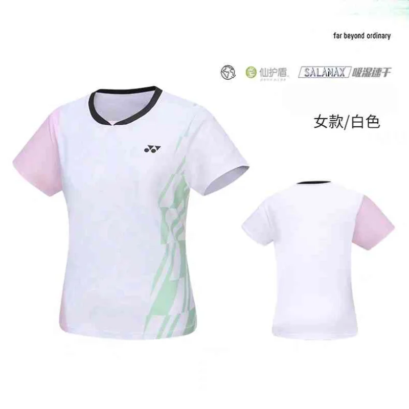 YONEX Badminton Tennis Wear Sports T-shirts Short-sleeved Comfortable Breathable Sweat-absorbent Quick-drying Tops