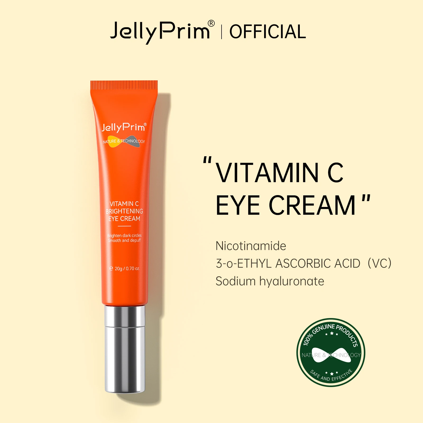 JellyPrim Anti Dark Circle Cream Eye Bags Skincare VC Eye Cream