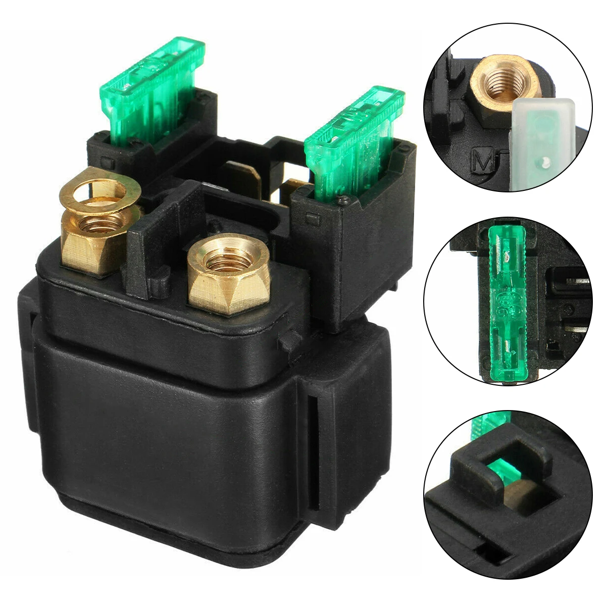 Starter Solenoid Relay Compatible with Kawasaki Suzuki Yamaha 12V Professional Motor Starter Relay Solenoid Sturdy Motorbike