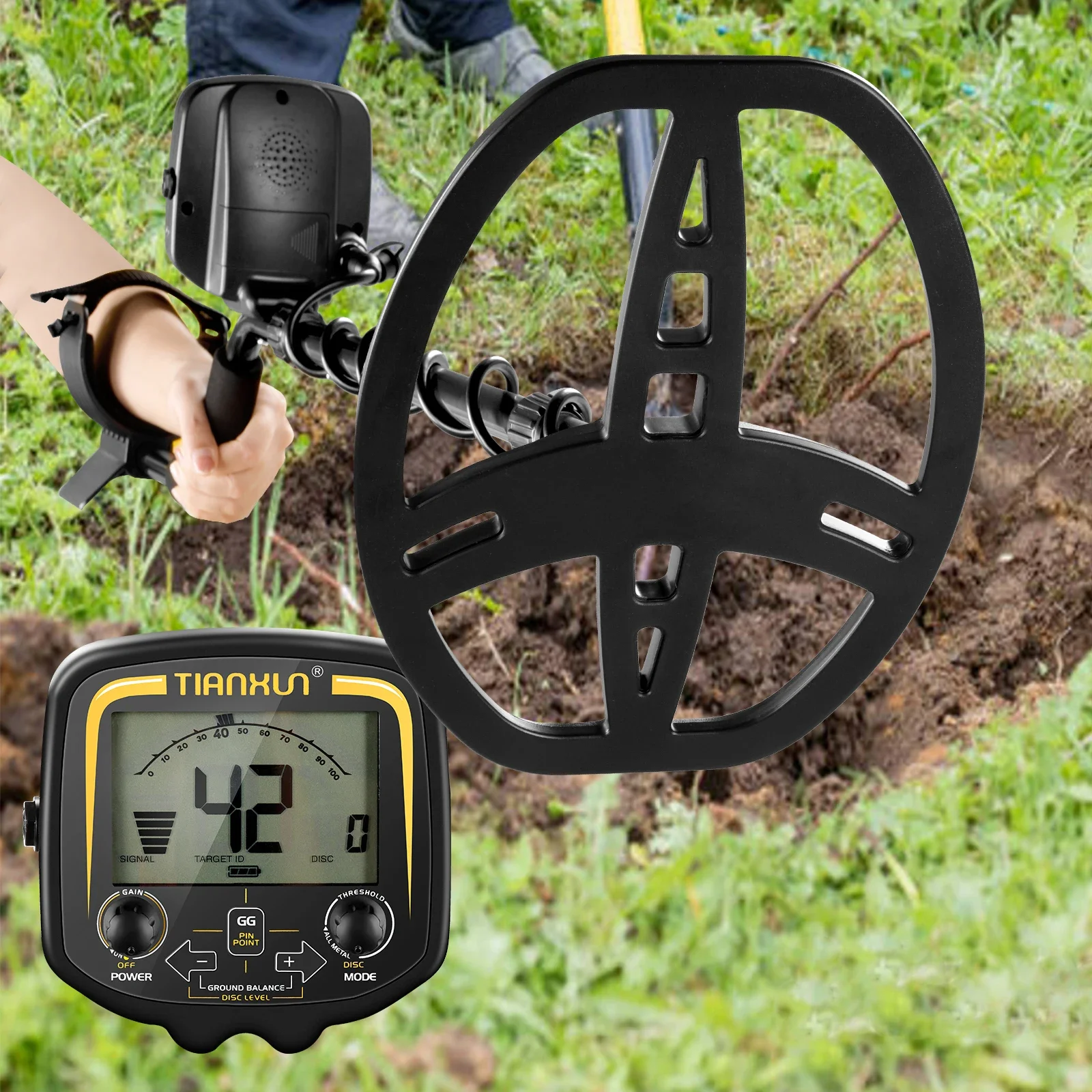 2023 TX-850 Professional Metal Detector Underground Depth 2.5m Scanner Search Finder Gold Detector Treasure Hunter Pinpointer