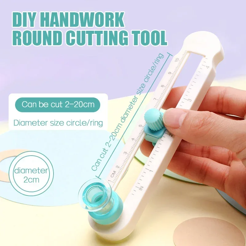 Round Cutting Knife DIY Compass Circle Cutter 360 Adjustable Scrapbooking Cutters Circular Paper Scrapbooking Cards Cutters paper cutter