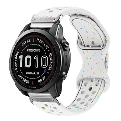 Quick Fit Silicone Sport Strap - Versatile Size Options - QuickFit 20mm (White - S)