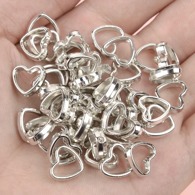 WYSIWYG 20pcs 16x16mm Flower Charms Small Holes Flower Charm Bead Hollow Flower  Charms Beads For Jewelry