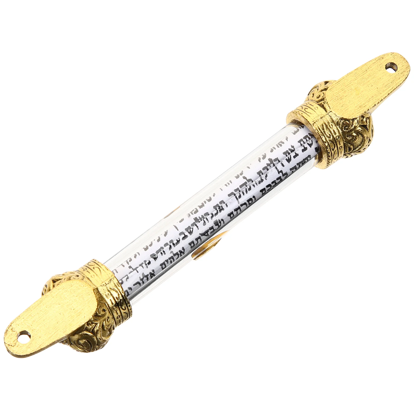 

Gatepost Holy Scroll Wedding Decorations Metal Mezuza Gifts Home Door Front Jewish Mezuzah Right Side for outside Travel