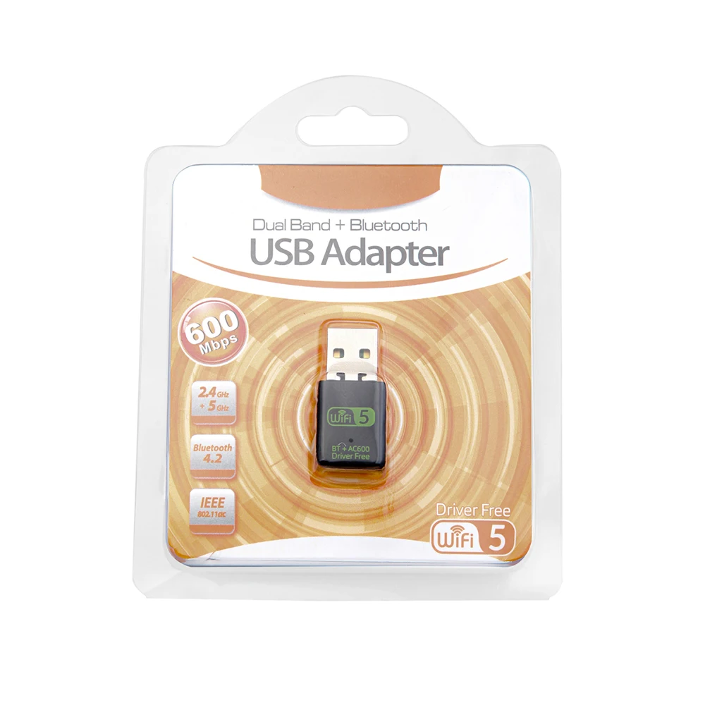 600Mbps WIFI USB Bluetooth 호환 어댑터 드라이버 무료 BT wifi USB 동글 듀얼 밴드 LAN 이더넷 어댑터 USB 네트워크 카드