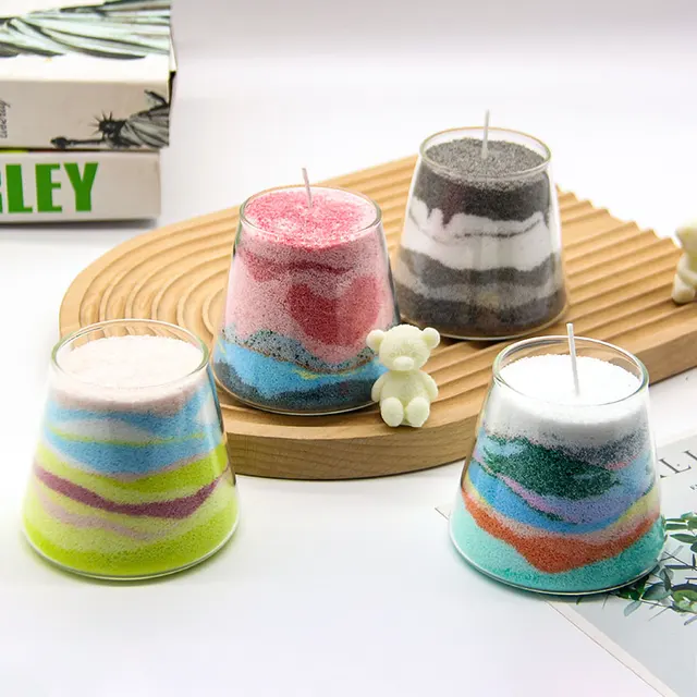 10G Colorful Sand Wax Ice Flower Wax DIY Candle Making Accessories Scented  Candles Snowflake Wax Candle Handcraft Supplies Gifts