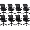 Office Computer Desk Chair, Ergonomic Mesh Rolling Work Chairs, Executive Task Chairs with Adjustable Lumbar Support Flip-up 1