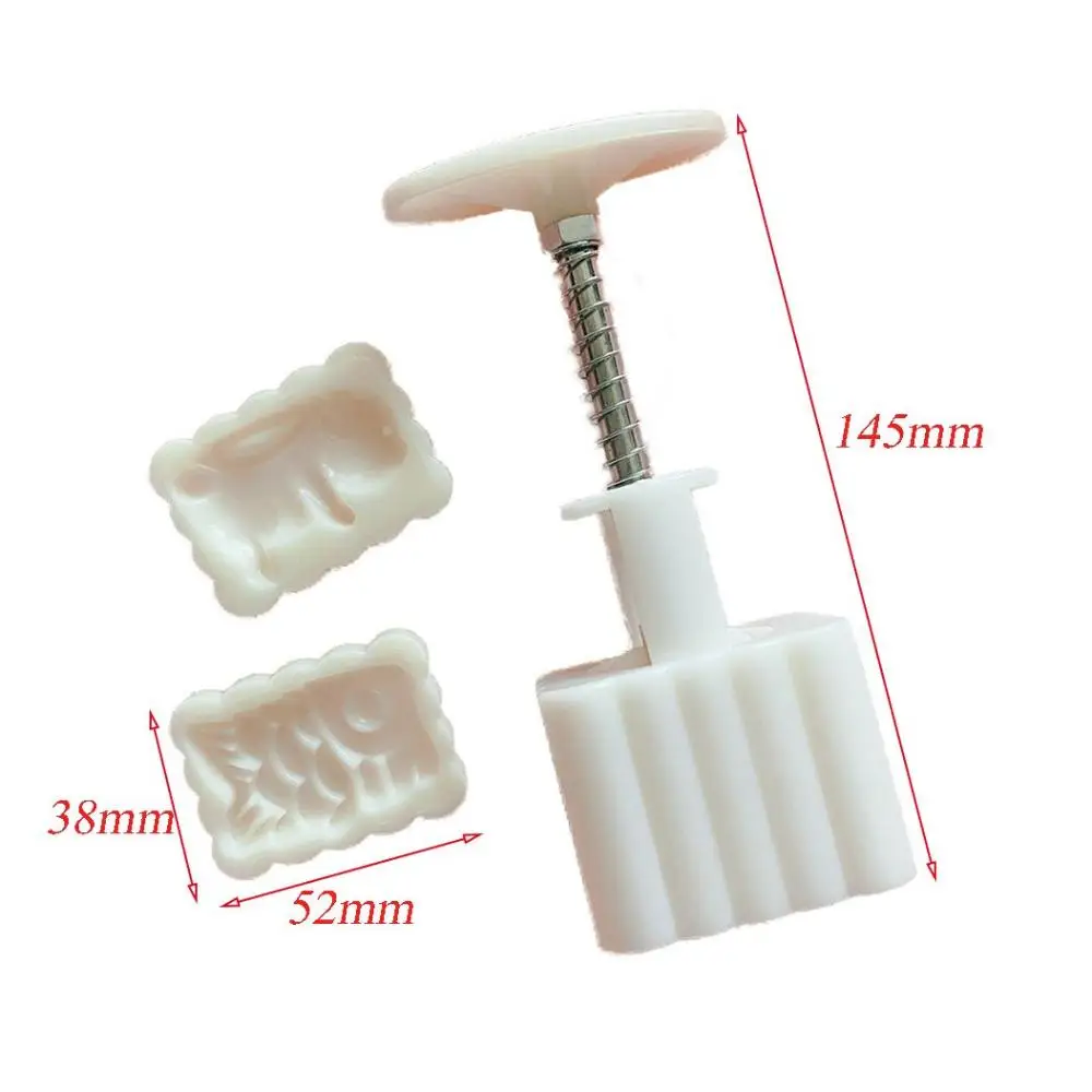 Japanese Style 30-50g Pie Making Manual Fish,Rabbit Pattern Creative Cookie Stamps Mooncake Press Koi Mooncake Mold Pastry Tool