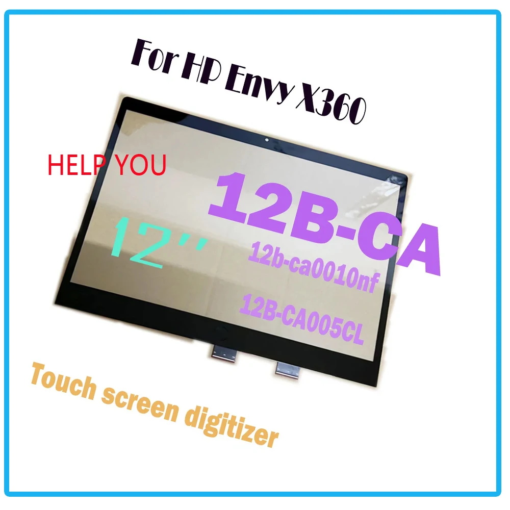 Touchscreen Aa + 12 ''Per Hp Chromebook X360 12B-Ca Muslimate 12B-Ca0000 12B-Ca0010Tu 12B-Ca005Cl Touch Screen Digitizer Glass