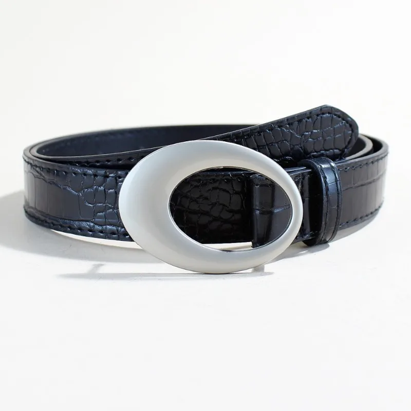 Vintage American Y2K Women's Belt - Versatile Ethnic Style Leather Waist Belt for Jeans - Chic and Practical Home Accessory