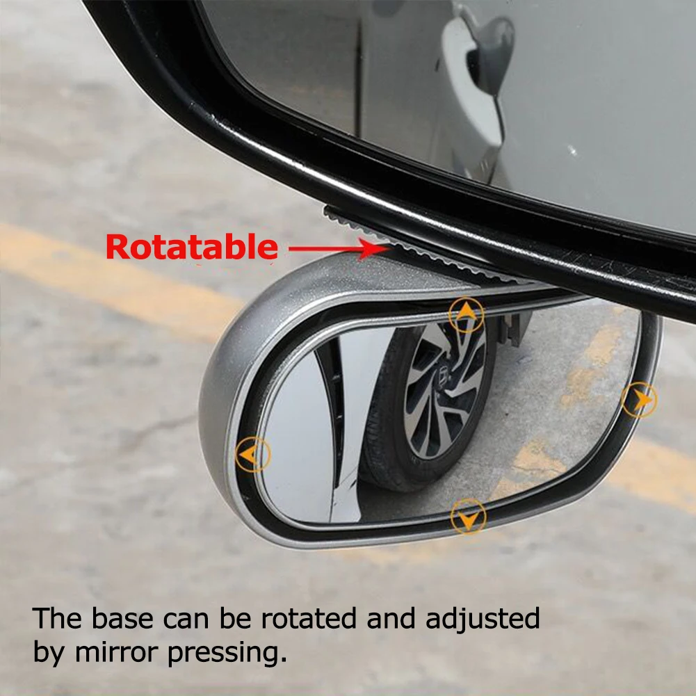 Blind Spot Mirror Wide Angle Mirror Car Rear View Mirror Blind Spot Mirrors Waterproof 360 Degree Wide Anger Parking Assitant Auto Rearview Safety