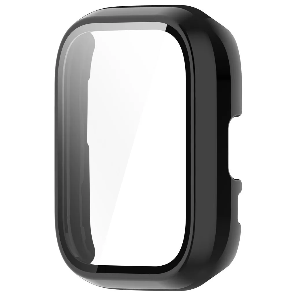 Premium Tempered Glass + Case Screen Protector with Hard PC Bumper for Smartwatches - Anti-Scratch Protection