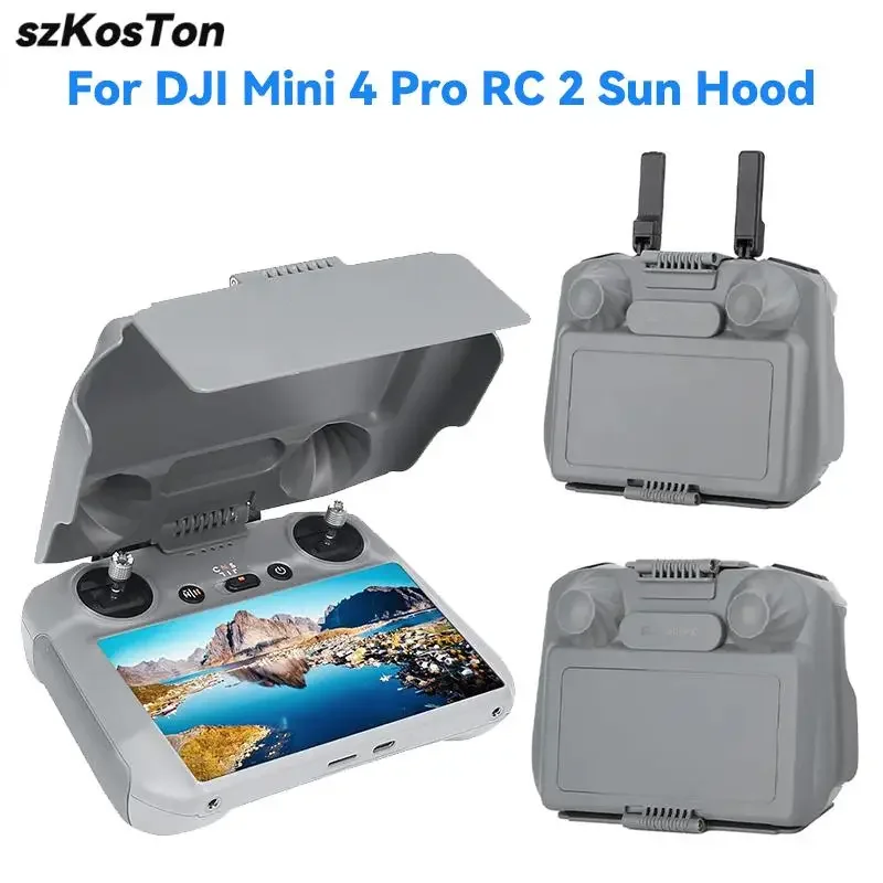 For DJI Mini 4 Pro RC 2 Remote Controller Sun Hood Sunshade Screen