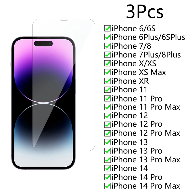 ProtectiveGlassForiPhone678X11121314TemperedScreen