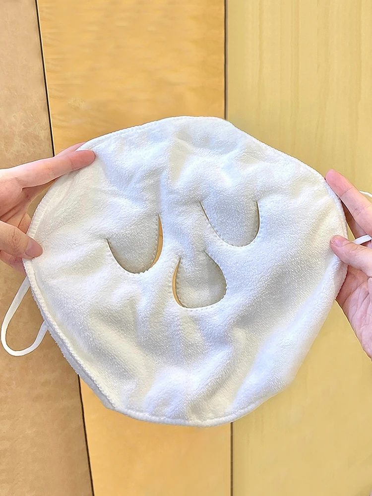 Hot compress towel hanging ear soft skin-friendly steam heating cold hot compress face towel wet compress irrigation face towel 6