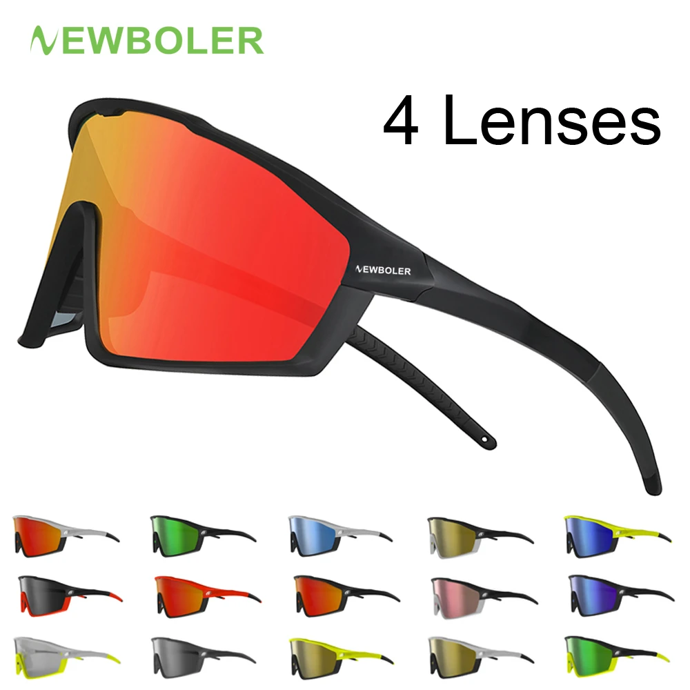 Man Cycling Sunglasses Polarized Women MTB Bike Glasses 4 Lenses
